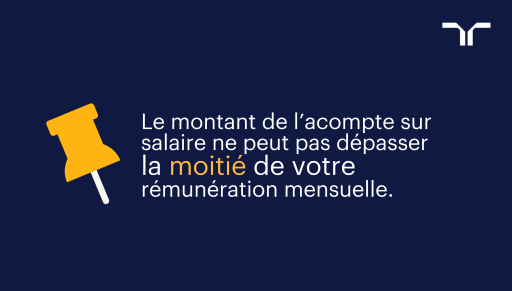 Quel est le montant maximum d’un acompte sur salaire