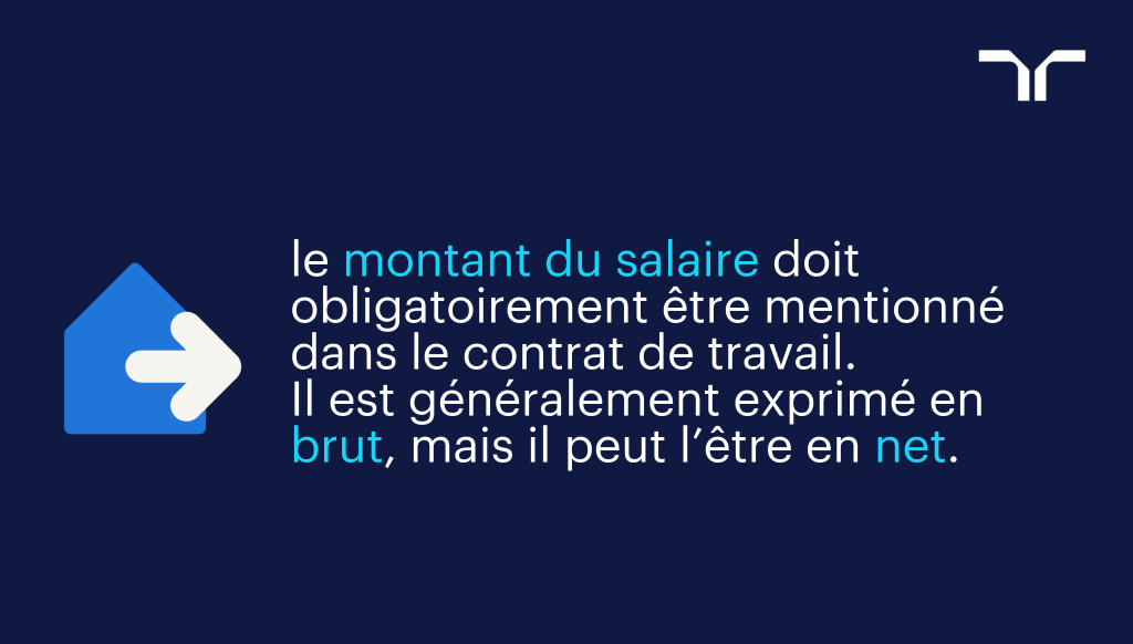 salaire sur contrat de travail brut ou net